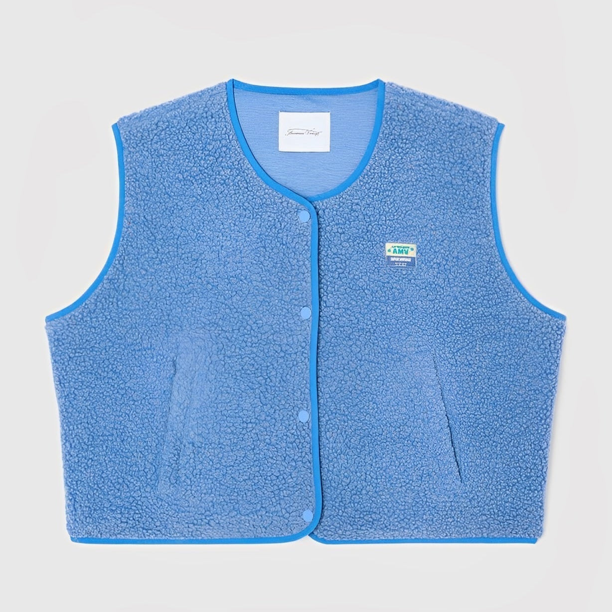 Open-Front Sleeveless Layering Vest - Claudia