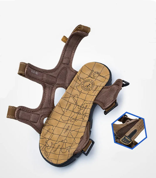 Open-Toe Sandal With Hook-And-Loop Fastenings - Jeffrey