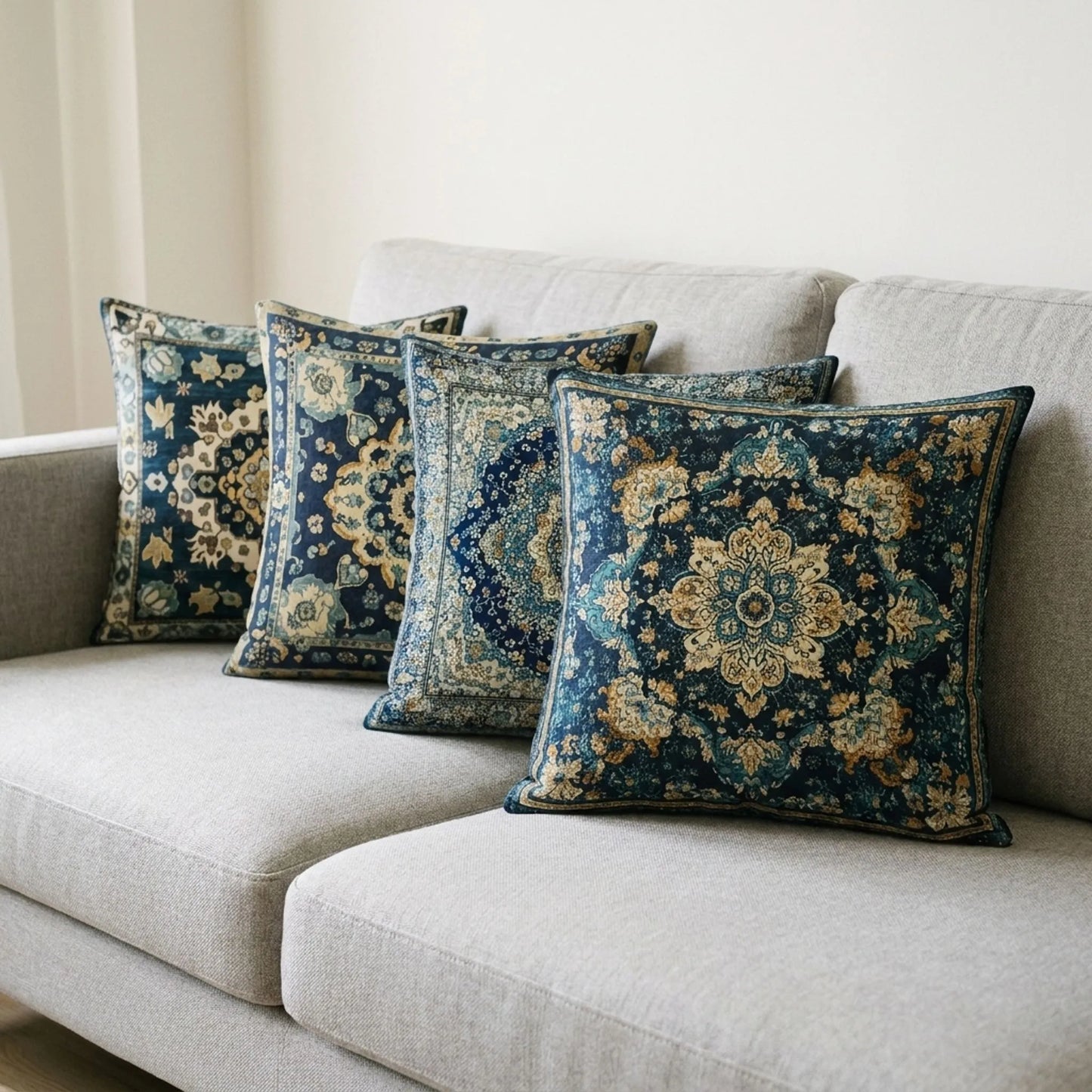 Ornate Baroque Style Square Cushion Covers - Ornavo