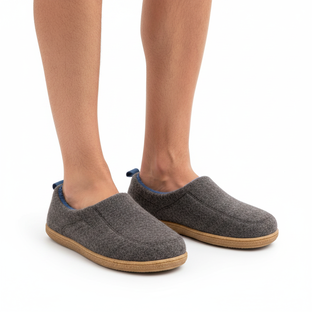 Orthopedic Unisex Indoor Slipper – Hard Sole & Fleece Support 10