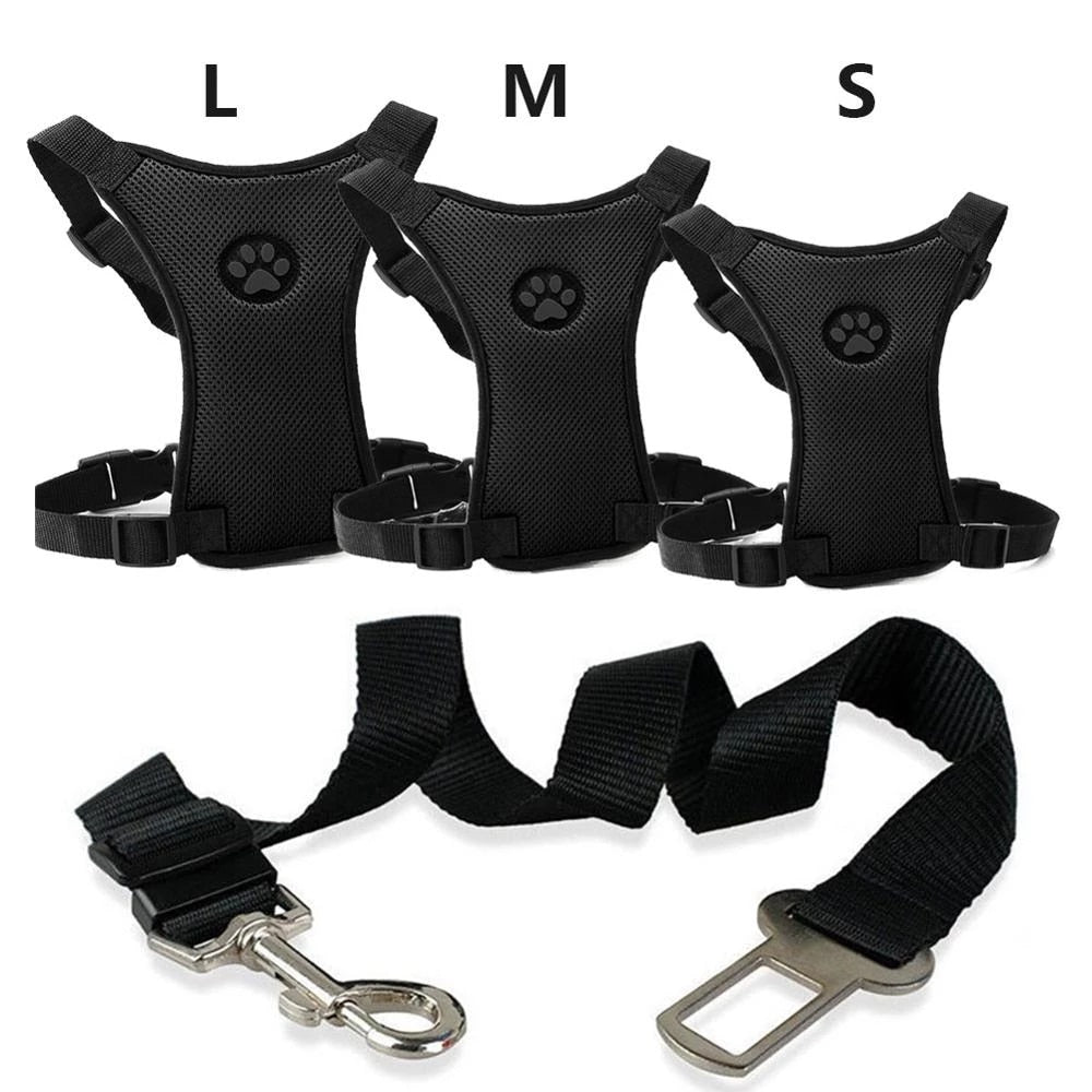 Car seat belt with Comfortable Harness for Dogs - PawSafe
