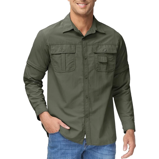 Outdoor Shirt With Zip-Off Sleeves - Ricardo