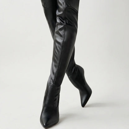Over-The-Knee Pointed Toe Boot - Sandra
