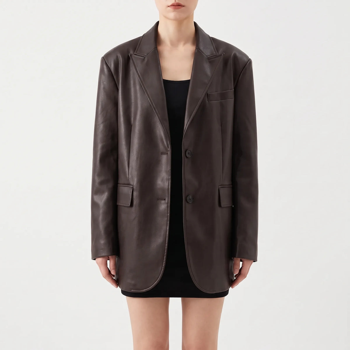 Oversized-Jacke Mit Einreihigem Verschluss -  Christy