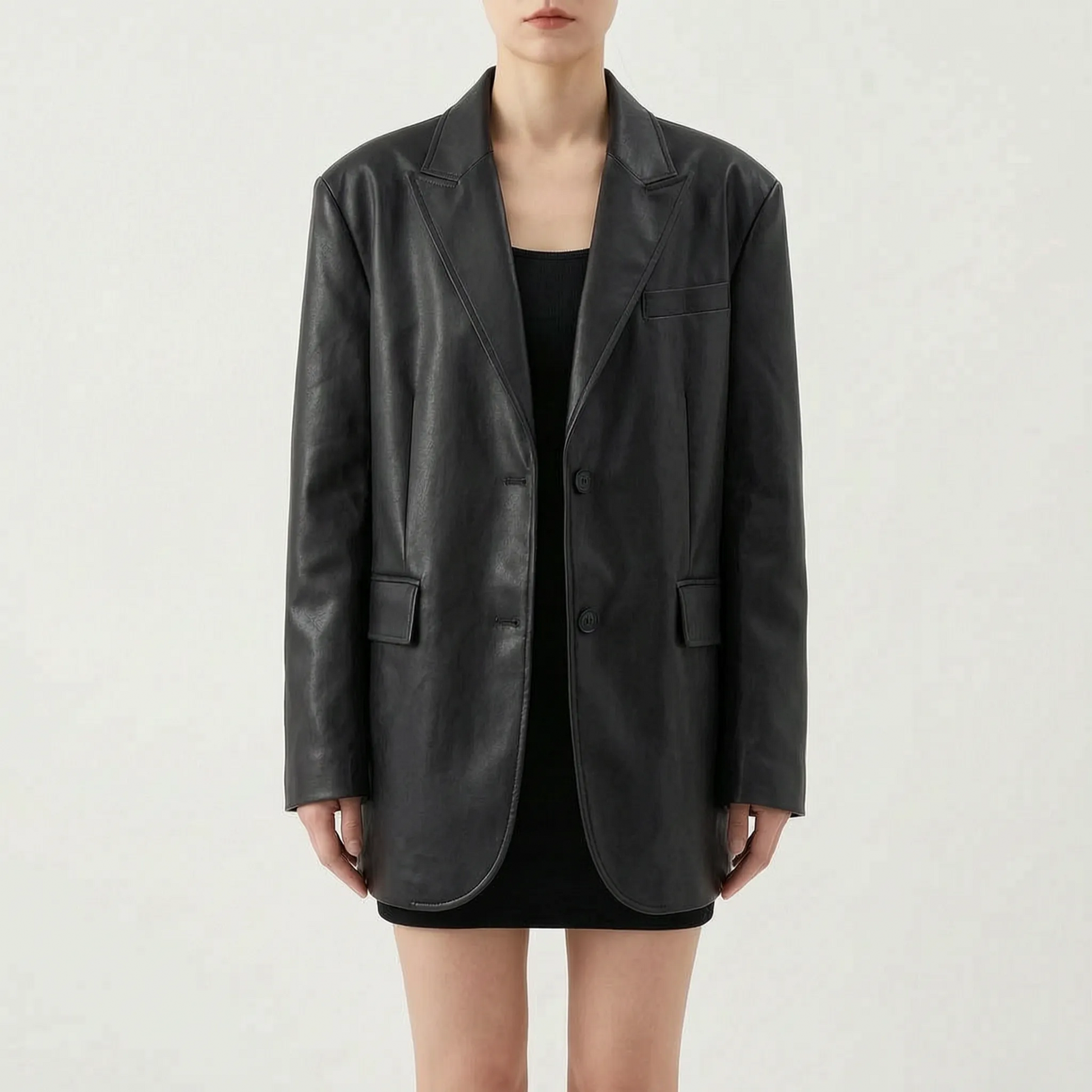 Oversized-Jacke Mit Einreihigem Verschluss -  Christy