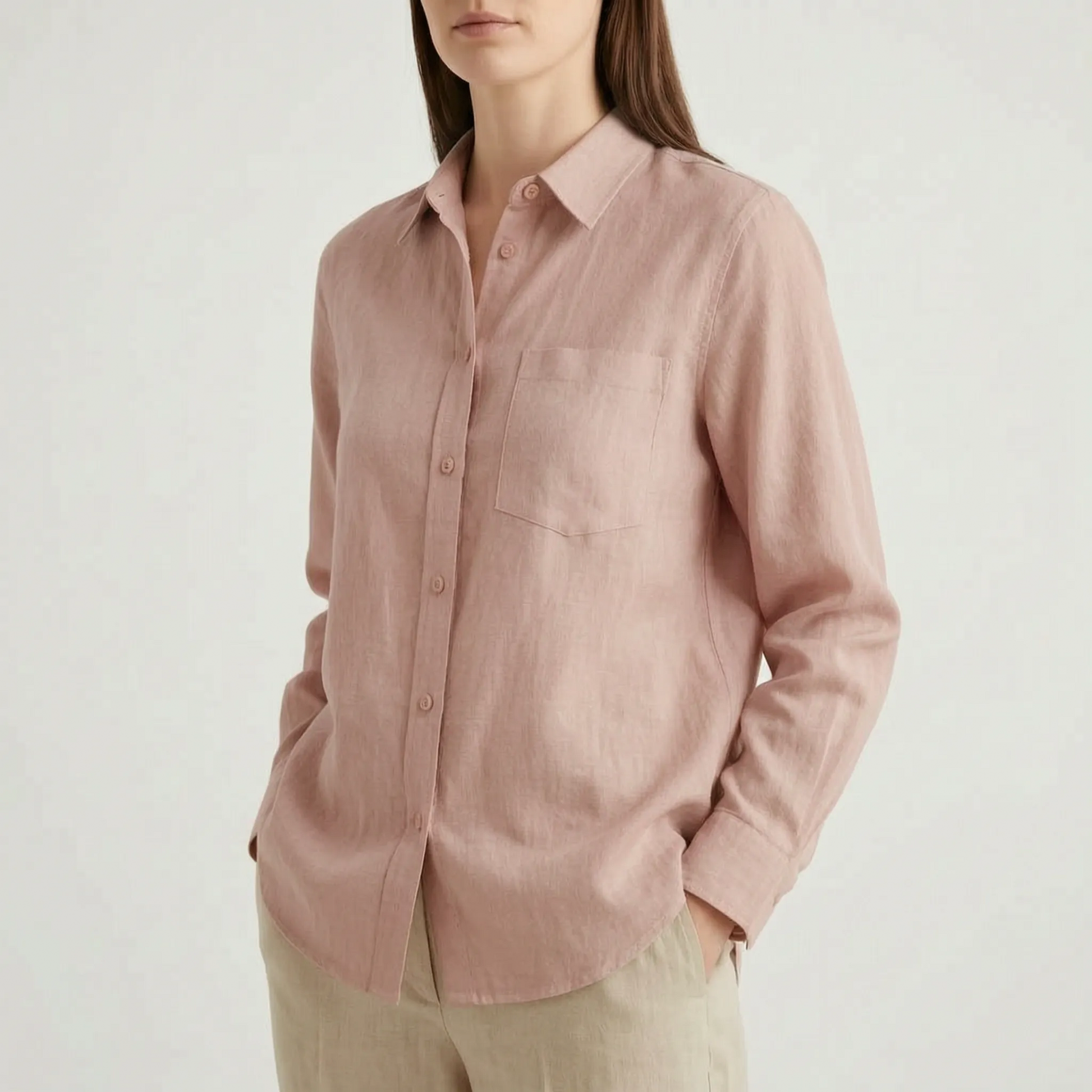 Oversized Button-Down Shirt -  Shirley