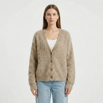 Oversized Button-Up Cardigan - Jasmina