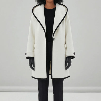 Oversized Coat With Wide Lapels - Lillian