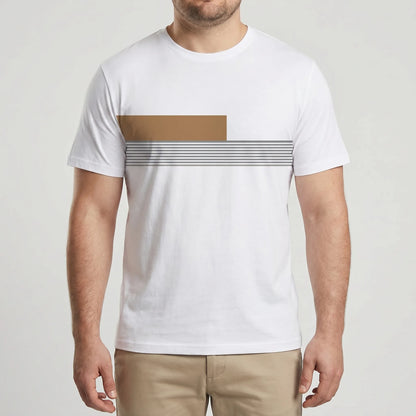Oversized Color-Block Crew Neck Tee - Jesse