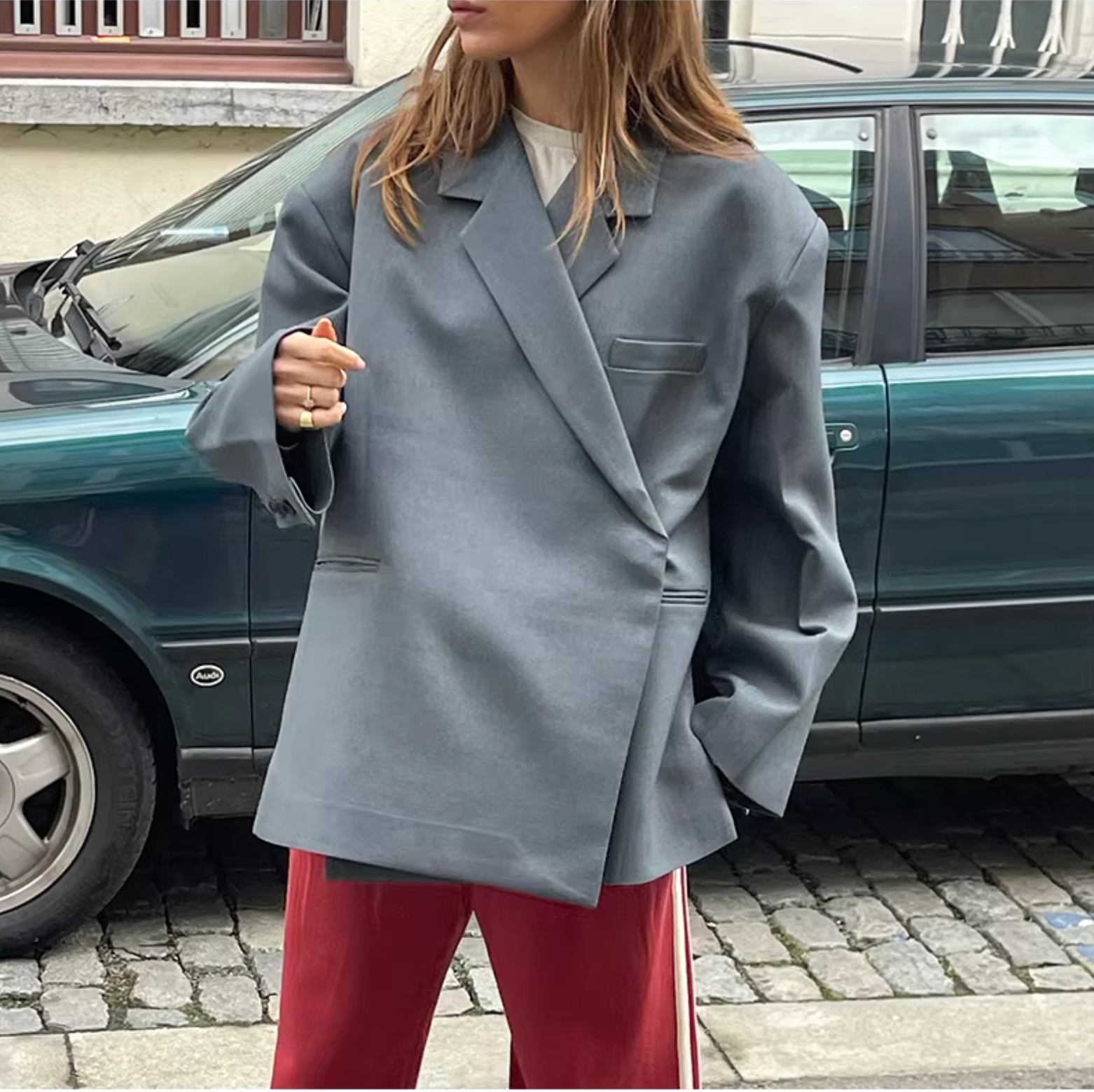 Oversized Damenblazer Mit Klarer Silhouette - Alexia