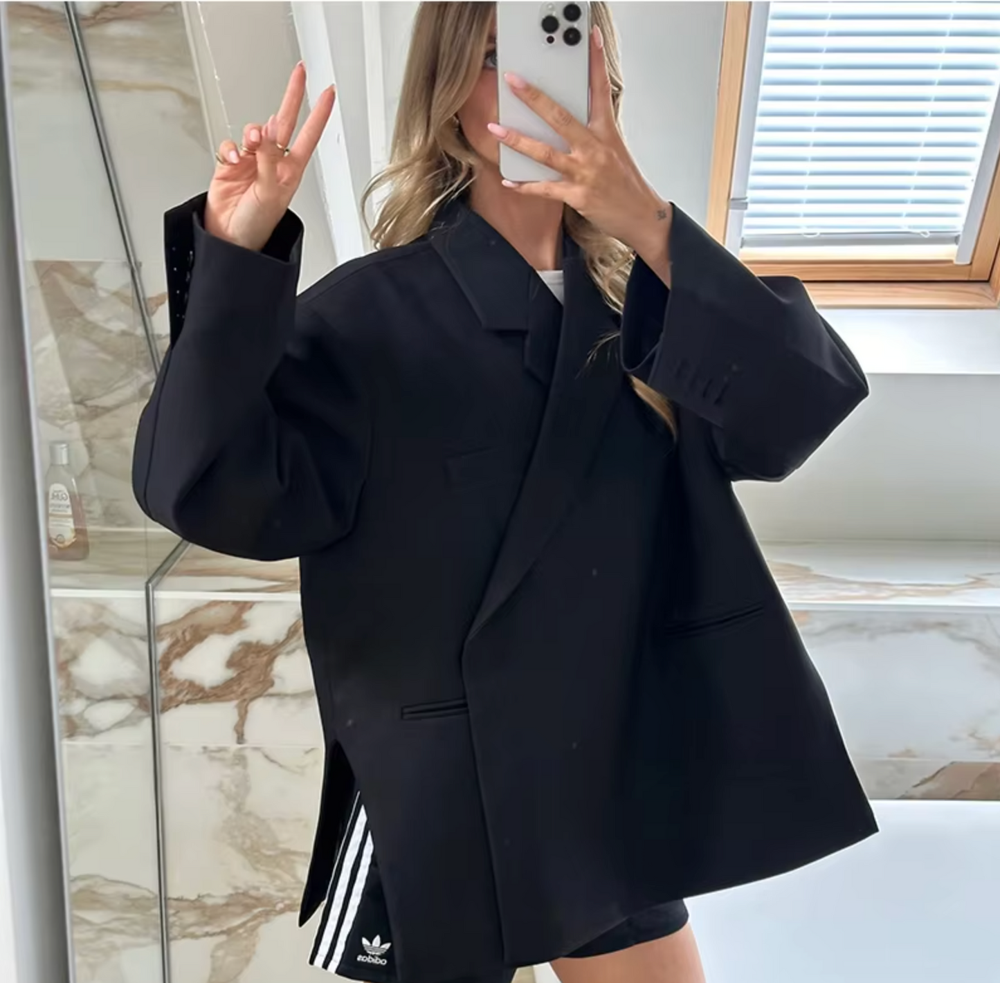 Oversized Damenblazer Mit Klarer Silhouette - Alexia