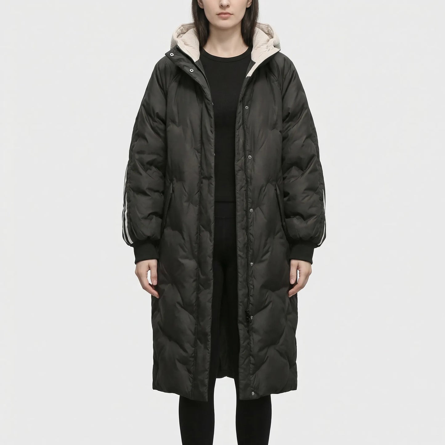 Oversized Quilted Coat For Women - Kimberly