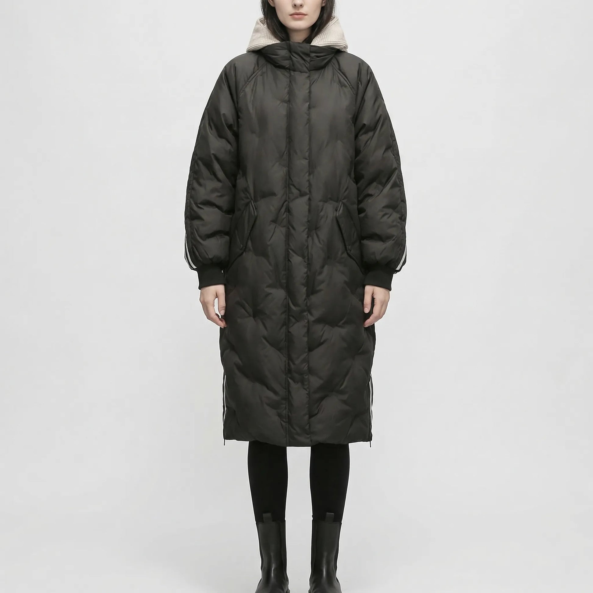 Oversized Quilted Coat For Women - Kimberly