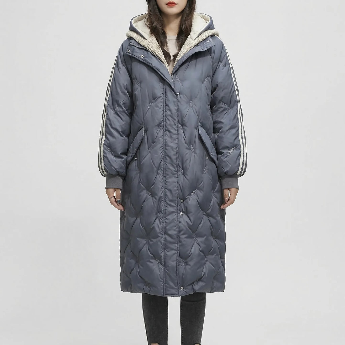 Oversized Quilted Coat For Women - Kimberly