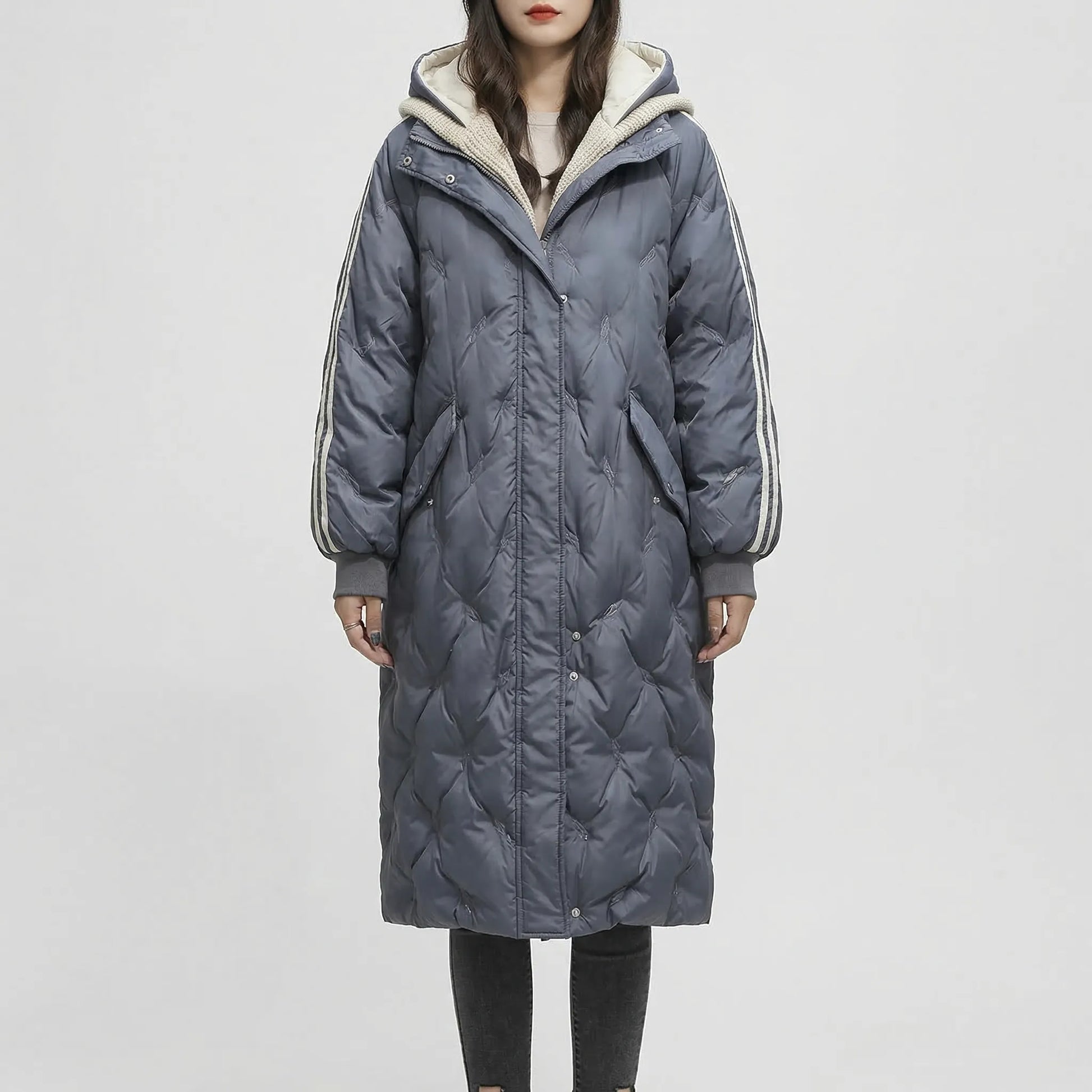 Oversized Quilted Coat For Women - Kimberly