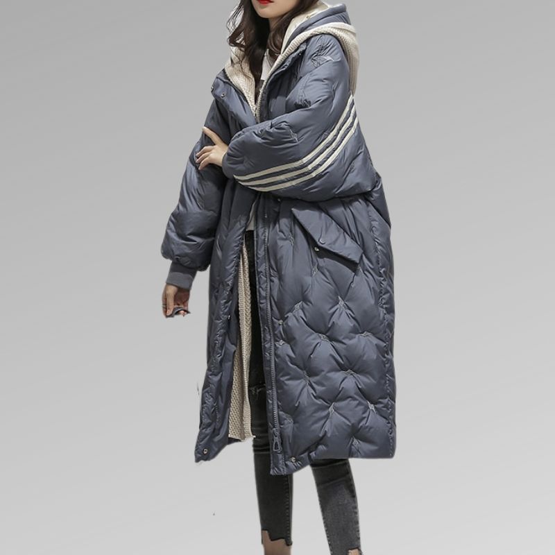 Oversized Quilted Coat For Women - Kimberly