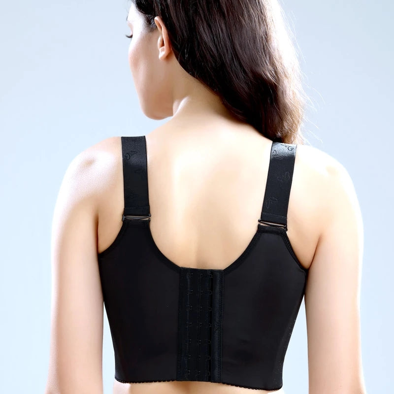 Front closure bra with floral lace - Emilia