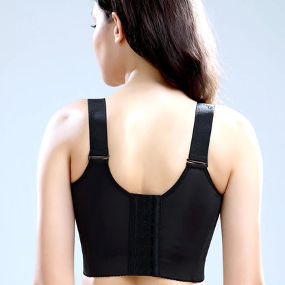 Front closure bra with floral lace - Emilia