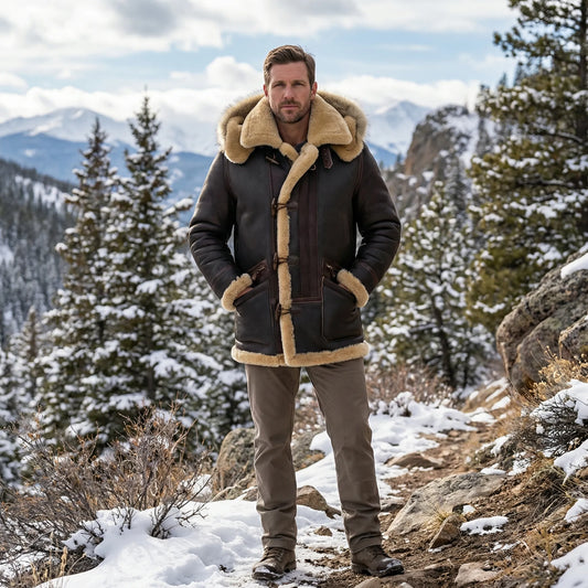 Padded Hooded Jacket For Men - Collin