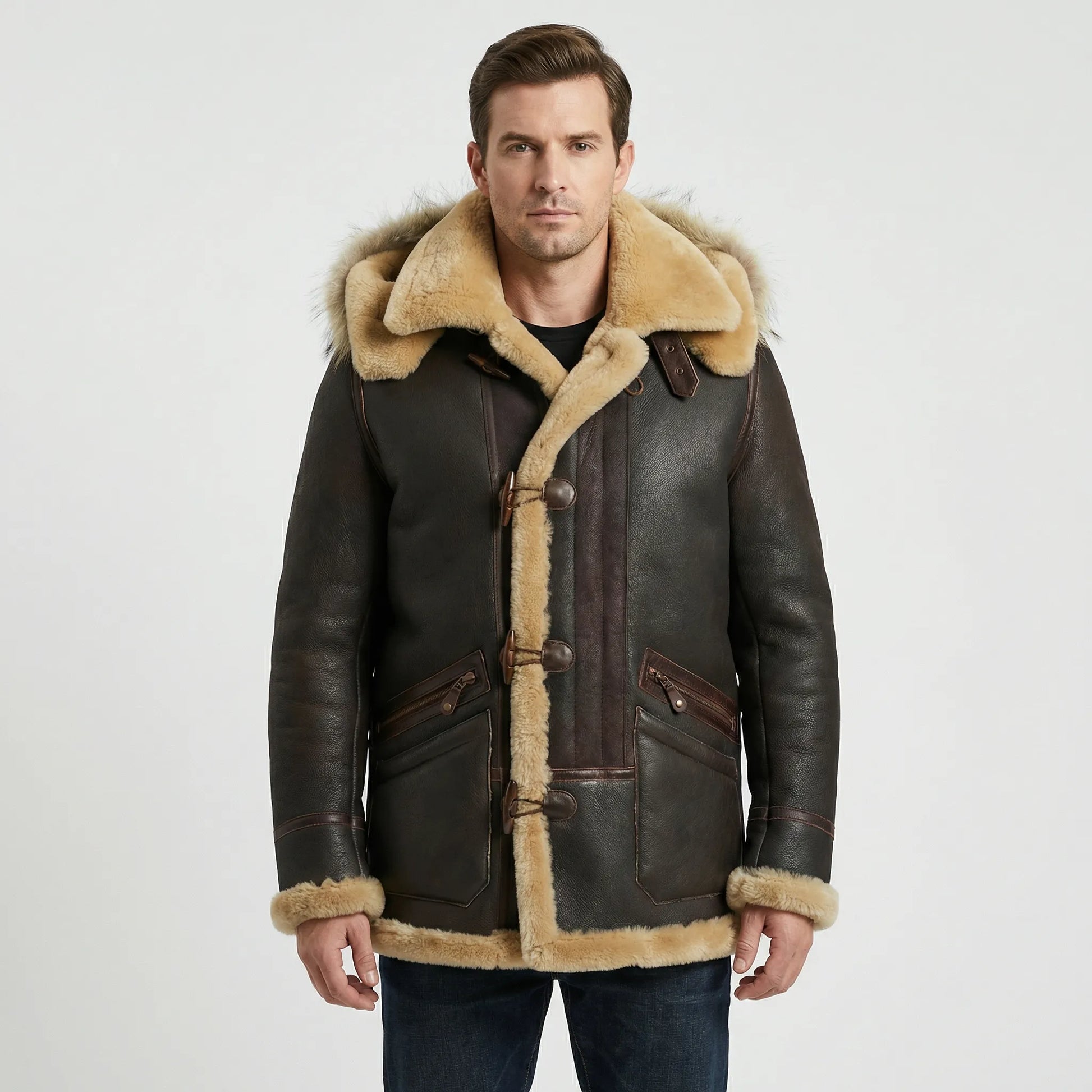 Padded Hooded Jacket For Men - Collin