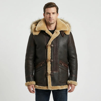 Padded Hooded Jacket For Men - Collin
