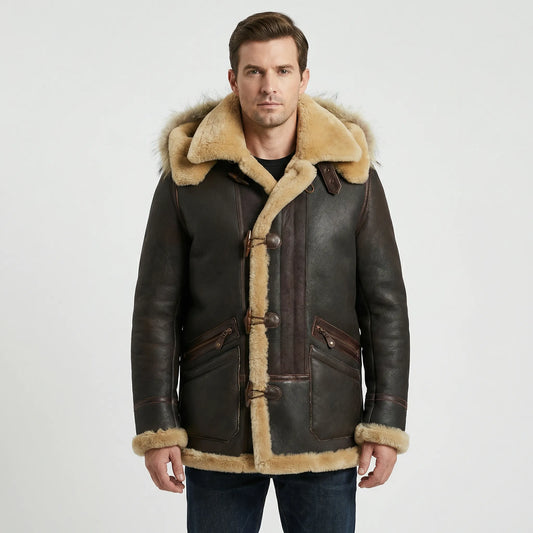Padded Hooded Jacket For Men - Collin