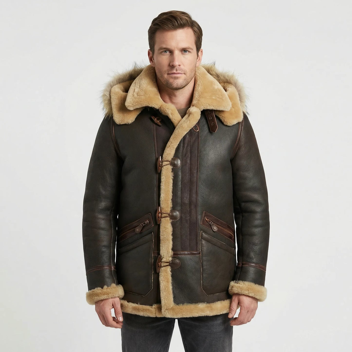 Padded Hooded Jacket For Men - Collin