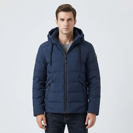 Padded Hooded Men's Winter Jacket - Tomas