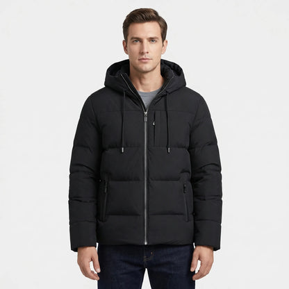 Padded Hooded Men's Winter Jacket - Tomas