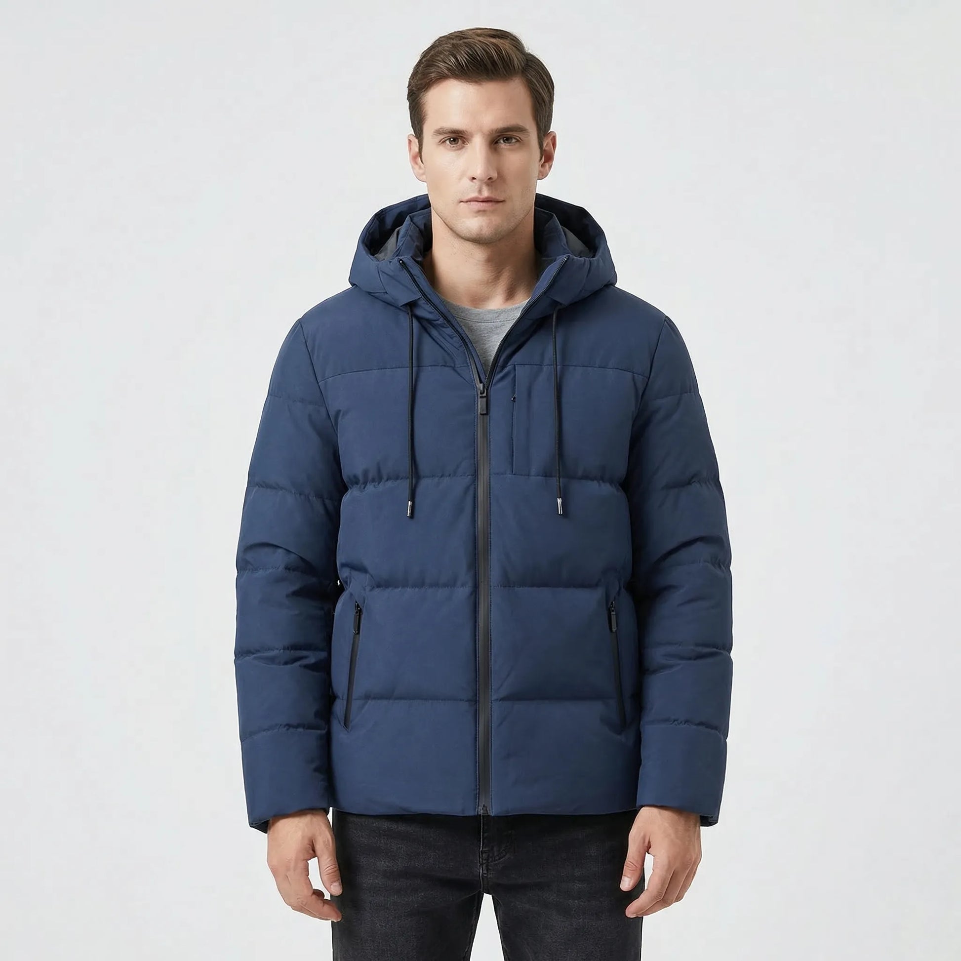 Padded Hooded Men's Winter Jacket - Tomas