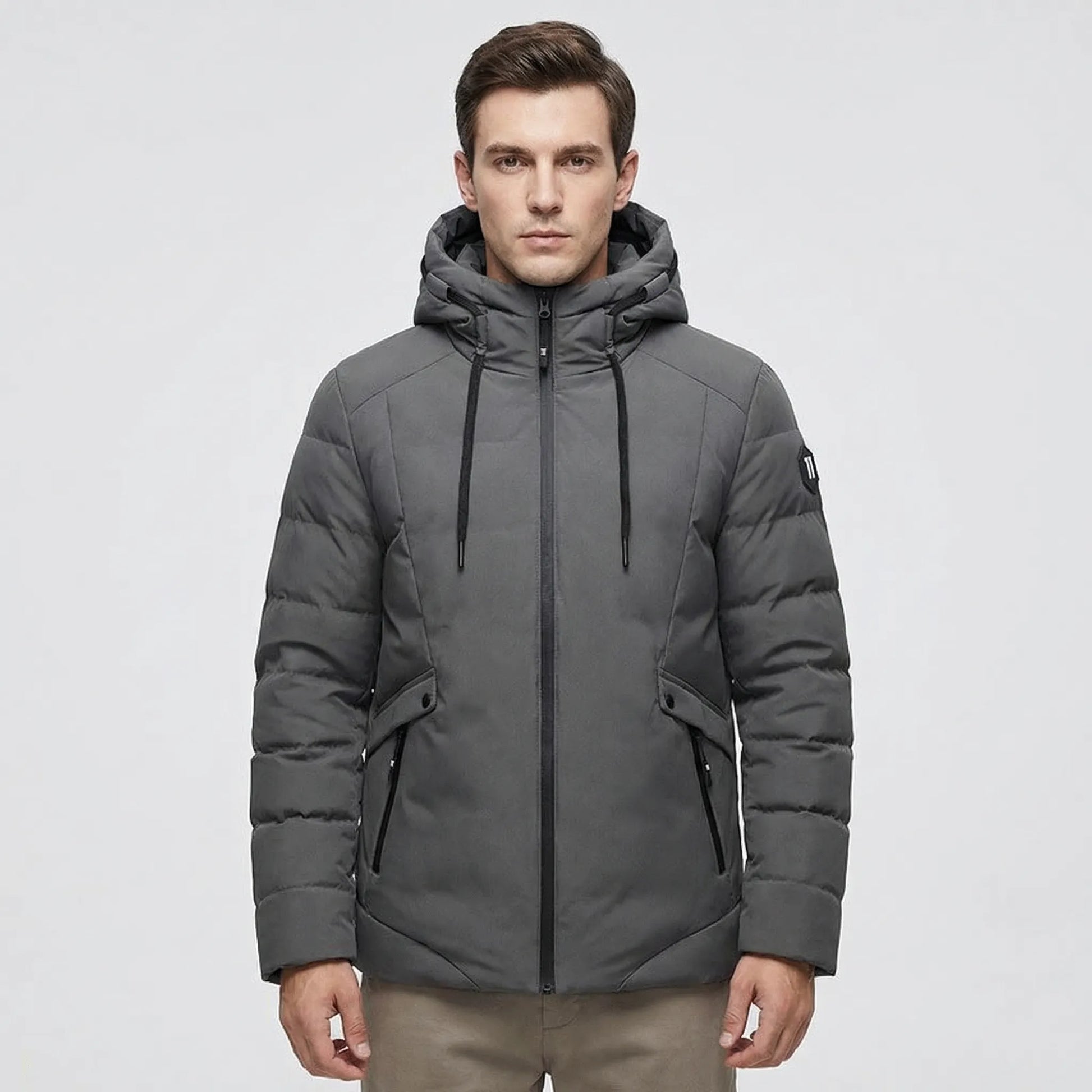 Padded Hooded Men's Winter Jacket - Tomas
