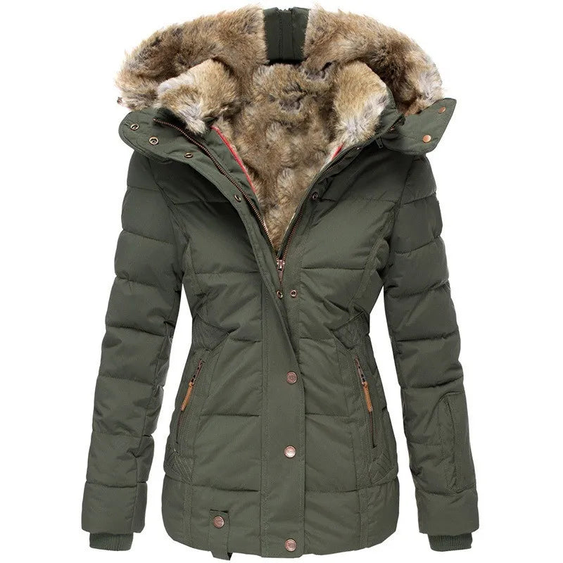 Padded Winter Coat With Fur-Trimmed Hood - Henrietta