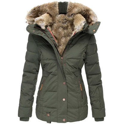 Padded Winter Coat With Fur-Trimmed Hood - Henrietta