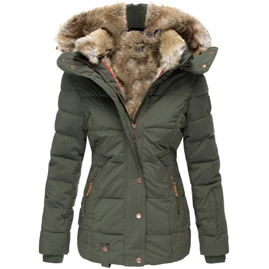 Padded Winter Coat With Fur-Trimmed Hood - Henrietta