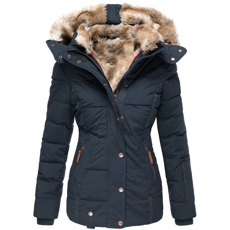 Padded Winter Coat With Fur-Trimmed Hood - Henrietta