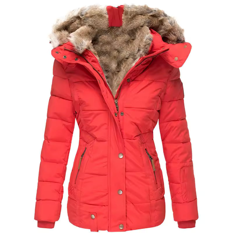 Padded Winter Coat With Fur-Trimmed Hood - Henrietta