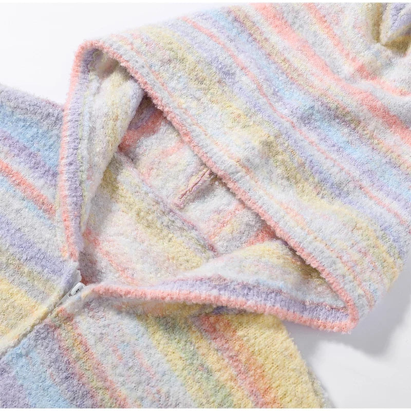 Pastel Striped Zip Jacket - Patricia