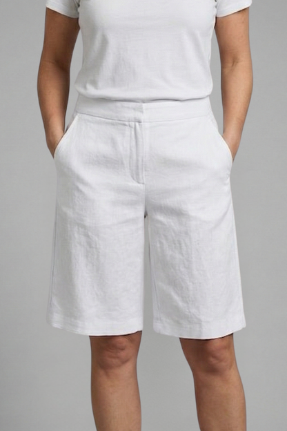 Women's High-Waisted Tailored Summer Shorts, Relaxed Everyday Fit 2