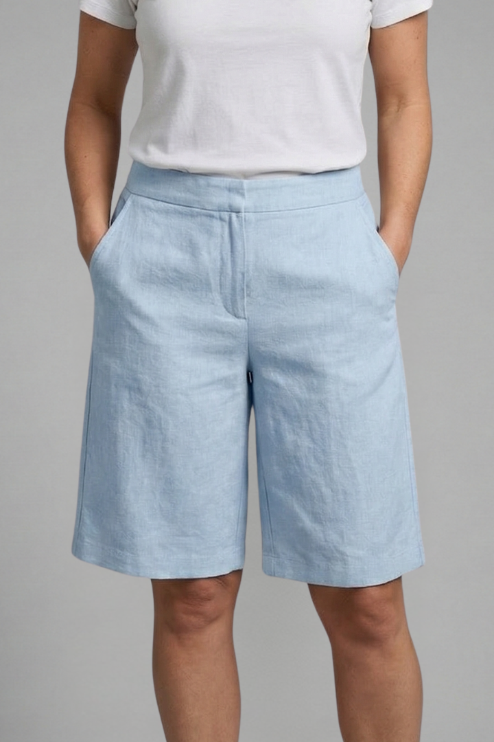 Women's High-Waisted Tailored Summer Shorts, Relaxed Everyday Fit 5