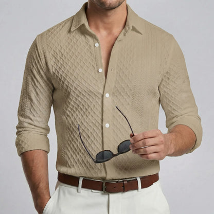 Patterned Regular-Fit Mens Shirt - Ian