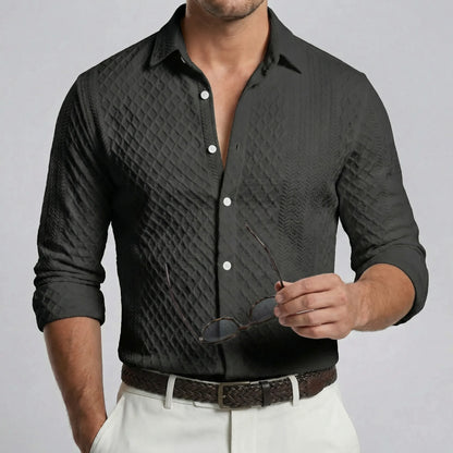 Patterned Regular-Fit Mens Shirt - Ian
