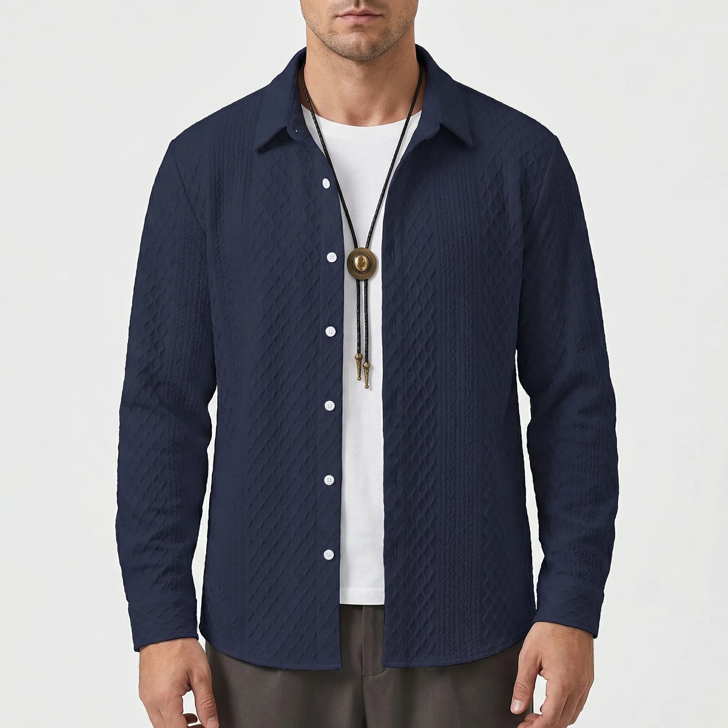 Patterned Regular-Fit Mens Shirt - Ian