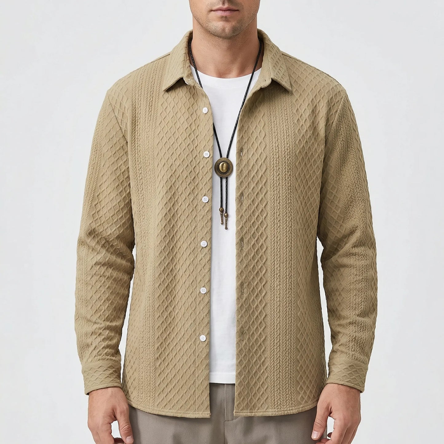 Patterned Regular-Fit Mens Shirt - Ian