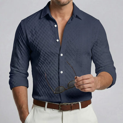 Patterned Regular-Fit Mens Shirt - Ian