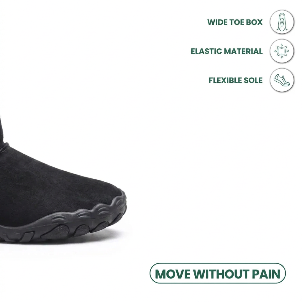 Waterproof Barefoot Boots with Warm Lining