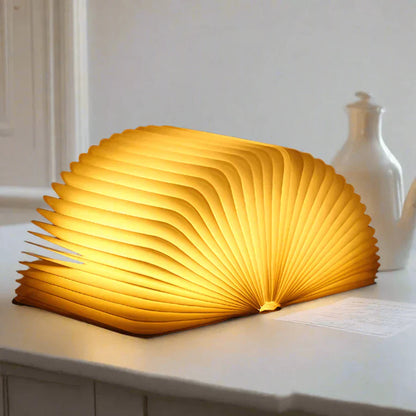 Folding Book Lamp with Warm LED Lighting - StoryGlow