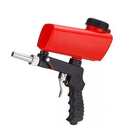 Portable handheld pneumatic sandblasting gun