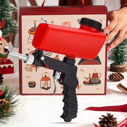 Portable handheld pneumatic sandblasting gun