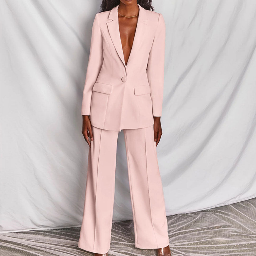 Stylish Blazer and Trouser Set - Ariane