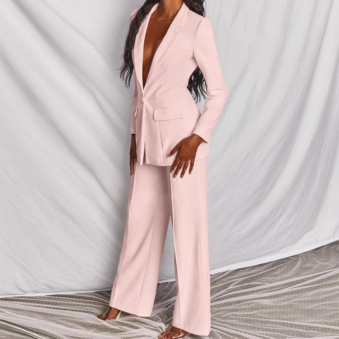 Stylish Blazer and Trouser Set - Ariane